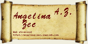 Angelina Zec vizit kartica